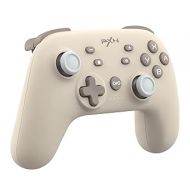 PXN P50L Wireless Switch Pro Controller, Dual Shock Gamepad Joystick Support Turbo, Macro, Gyro Axis, Wake-Up, Programmable Dual Connection for Switch/Lite/OLED/iOS (16 versions only) / PC (Brown)