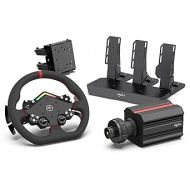 PXN V12 Lite Force Feedback Racing Wheel - Direct Drive Servo Racing Wheel PC Steering Wheel with Pedals, Alloy Frame, 6Nm FFB, Driving Sim Pro Steering Wheel for PS4,PC,Xbox Series X|S, Xbox One