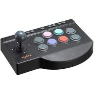 PXN-0082 Fight Stick Joystick Arcade Fight Stick with Turbo Macro Functions Plug and Play Arcade Fighting for PC, PS3, PS4, Xbox One Xbox Series X/S Android TV Box, N-Switch (PXN-0082-Black)