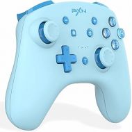 PXN 9607X Wireless Switch Pro Controller for Switch Controller/Switch Lite/Switch OLED, Switch Pro Controller with Wake-up, Turbo, NFC, Motion, Vibration (Cyan)