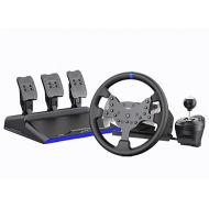 PXN-V99 pc steering wheel, 3nm force feedback Racing Steering wheel 270/900, Dismantle, with Hall magnetic induction pedal, 6+1 gear shift rod steering wheel For PS4/PS3/Xbox One/Series X/S PC