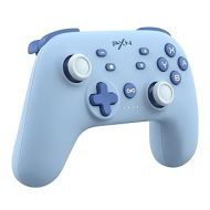 PXN P50H Wireless Switch Pro Controller, Dual Shock Gamepad Joystick Support NFC Turbo, Macro, Gyro Axis, Wake-Up, Hall Effect Joysticks, for Switch/Lite/OLED/iOS (16 versions only) / PC (Blue)