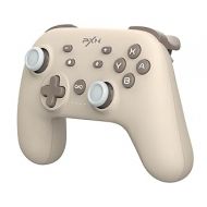 PXN P50L Wireless Switch Controller - Gaming Pro Controllers Support Adjustable Dual Vibration, Macros, Turbo, Gyro Axis, Screenshot Remote Gamepad Joystick for Switch/Line/OLED (Brown)