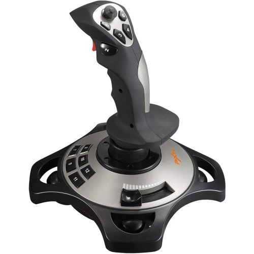  PC Joystick, USB Game Controller with Vibration Function and Throttle Control, PXN 2113 Wired Gamepad Flight Stick for Windows PC/Computer/Laptop