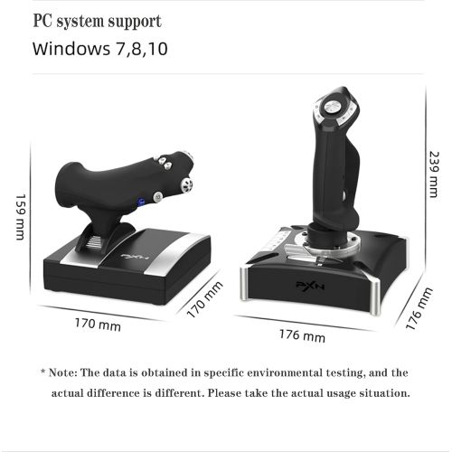  PXN-2119Pro flight simulator controls PS4/XBOX/PC flight simulator controls with Vibration Flight Simulator Stick for PS4/XBOX X/S /XBOX SERIES X/S Windows XP/VISTA/7/8/10（NOT Supp