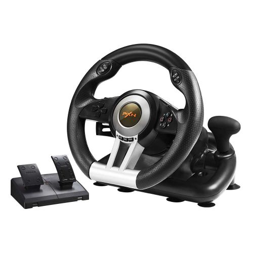  PC Racing Wheel, PXN V3II 180 Degree Universal Usb Car Sim Race Steering Wheel with Pedals for PS3,PS4,Xbox One,Xbox Series X/S,Nintendo Switch