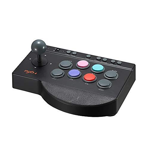  PXN 0082 Joystick Fighting Stick Gaming Controller PC Arcade Street Fighter Arcade Fight Stick Game USB Cable for PS3, PS4, Xbox One, Switch, Window PC