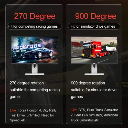  [아마존베스트]PXN V900 PC Racing Wheel, Universal Usb Car Sim 270/900 degree Race Steering Wheel with Pedals for PS3, PS4, Xbox, One, Nintendo Switch