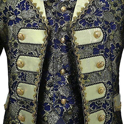  할로윈 용품PYJTRL Mens Classic Fashion Five-Piece Set Suit Palace Court Prince Costume