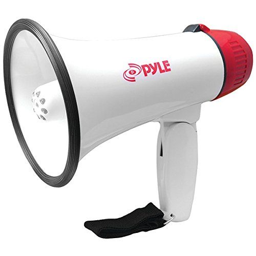  PYLE PRO PMP37LED Mini Compact Megaphone Bullhorn with Siren Alarm & LED Lights PET2