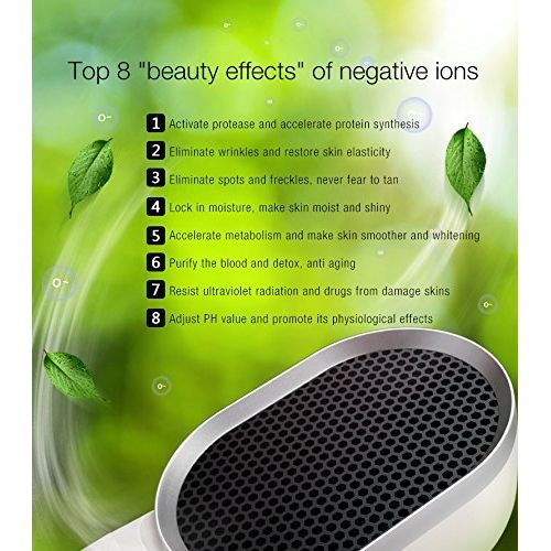  PYRUS Negati Negative-Ions Purifier Cleaning System with HEPA Filter,Odor Reduction for Home Office Best Air, F001, White