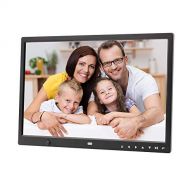 PYXZQW Digital Frame Digital Photo Frame 15.4 LCD High Resolution Ultra-Thin Multi-Function Desktop with Mp3 Mp4 E-Book Calendar Function with Remote Control