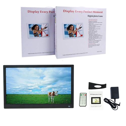  PYXZQW Digital Frame Digital Photo Frame 15.6 IPS HD 1080P HDMI Portable Display Video Photo Play Suitable for Home Office