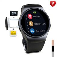 PYXZQW Fitness Tracker Smart Watch - Touchscreen Bluetooth Water Fitness Fitness Heart Rate Sleep Monitor Tracker SIM Card SD Card Slot Camera Pedometer Compatible iPhone iOS Samsung LG Android Mens Wome