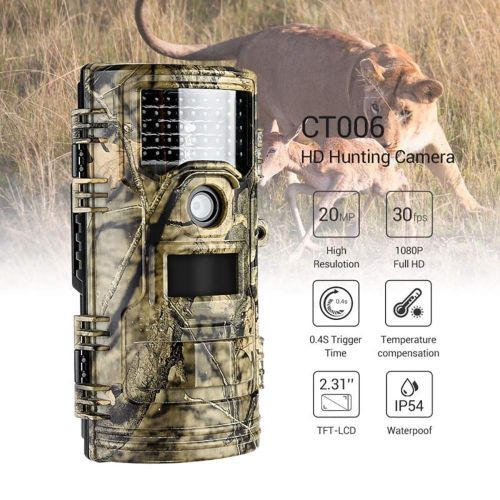  PYXZQW Game camera Game Camera Wild Animal 14MP 1080P Hunting Activity Activate Night Vision 20M Trap with 2.31 LCD Display IP54 Waterproof IR LED for Outdoor Wildlife Hunting