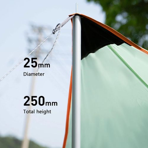  PYapron Camping Tarp Waterproof Hammock Rain Fly, 4,6x5,2 M Waterproof Tent Footprint Shelter, Lightweight Pu Camping Tarp Tent for Tent Hammock Portable Sun Rain Canpony Multifunctional S