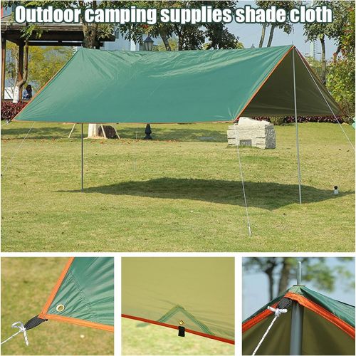  PYapron Multifunctional Waterproof Camping Shelter, Waterproof Camping Tarpaulin Shelter Portable Lightweight Windproof Snowproof Camping Shelter for Outdoor Backpacking, Hiking, S