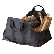 PYapron Log Carrier Bag, Heavy Duty Log Carrier Tote, Heavy Duty Fireplace Wood Stove Accessories with Handles for Camping Beaches, 58.5x39x26cm