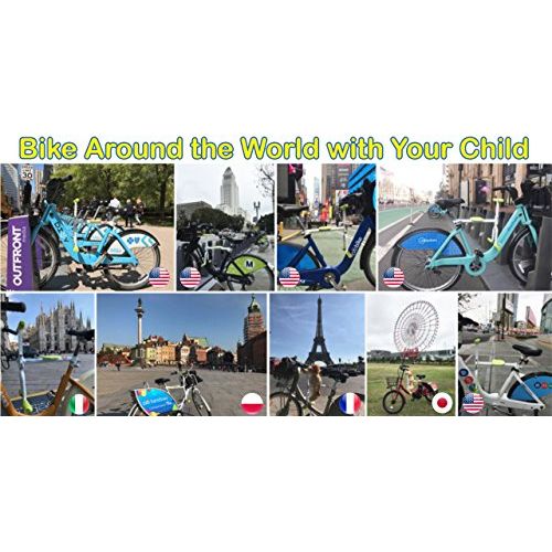  【PaPaSeat】Portable Light Weight Fast Install Child Bike Seat, Works with All City Bikes (USA, Canada, Paris, Milan, Warsaw, Tokyo, Taipei…)