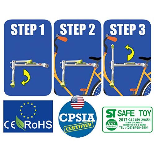  【PaPaSeat】Portable Light Weight Fast Install Child Bike Seat, Works with All City Bikes (USA, Canada, Paris, Milan, Warsaw, Tokyo, Taipei…)