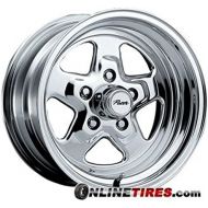 Pacer Dragstar 15x8 Polished Wheel / Rim 5x4.75 with a 0mm Offset and a 83.00 Hub Bore. Partnumber 521P-5861