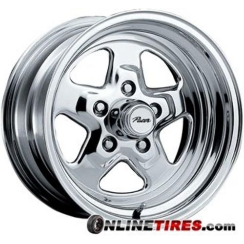  Pacer Dragstar 15x8 Polished Wheel / Rim 5x4.75 with a 0mm Offset and a 83.00 Hub Bore. Partnumber 521P-5861