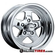 Pacer Dragstar 15x10 Polished Wheel / Rim 5x5 with a -44mm Offset and a 83.00 Hub Bore. Partnumber 521P-5173