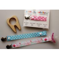 PaciCatchers Wooden Tooth Teether | Teether Tooth | Teething Tooth | Tooth Pacifier Clip