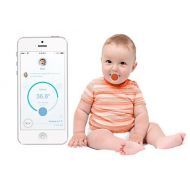Pacif-i the worlds smartest pacifier thermometer allows you to monitor your babys temperature conveniently from your smartphone. (Orange)