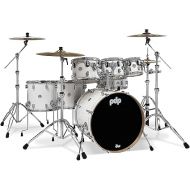 PDP By DW 7-Piece Concept Maple Shell Pack with Chrome Hardware Pearlescent White