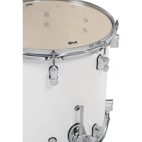  PDP By DW 7-Piece Concept Maple Shell Pack with Chrome Hardware Pearlescent White