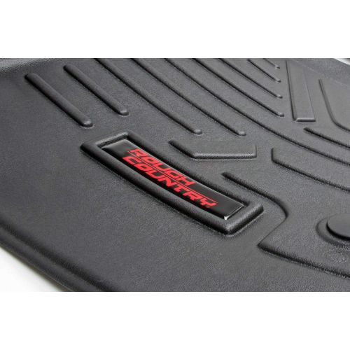  Pacific Rough Country Floor Liners (fits) 2017-2019 Super Duty F250 (F-250) F350 (F-350) Bench 1st Row M-5117 Floor Mats