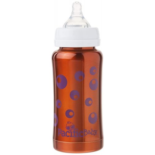  Pacific Baby 3-in-One Insulated Bottle, Orange Bubbles