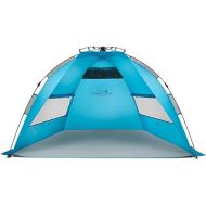 Pacific Breeze Easy Setup Beach Tent, SPF 50+ Beach Tent Provides shelter from The Sun for 3+ People