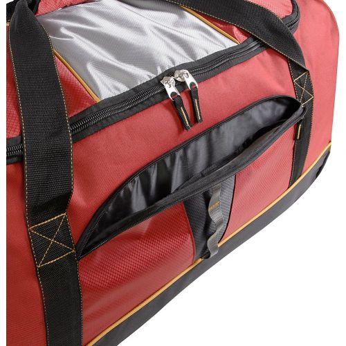  Pacific Coast 35 Extra Large Rolling Duffel Bag, Burgundy One Size
