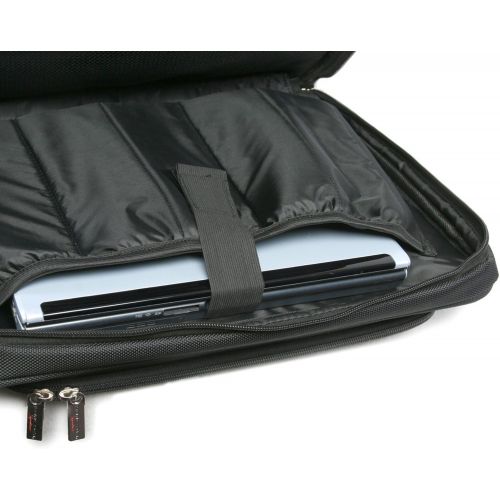  Pacific Coast Rolling Laptop Business Briefcase, Black