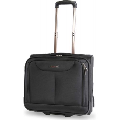  Pacific Coast Rolling Laptop Business Briefcase, Black