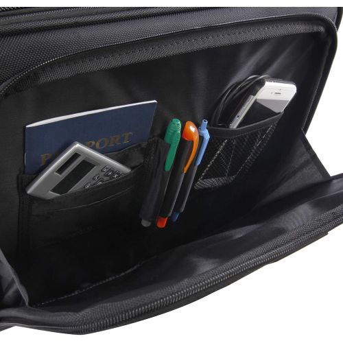  Pacific Coast Rolling Laptop Business Briefcase, Black