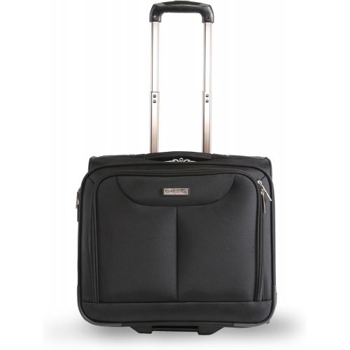  Pacific Coast Rolling Laptop Business Briefcase, Black