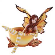 Pacific Giftware Amy Brown Autumn Comfort Cup Fairy Fantasy Art Figurine Collectible 4.75 inch