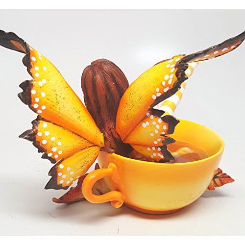  Pacific Giftware Amy Brown Autumn Comfort Cup Fairy Fantasy Art Figurine Collectible 4.75 inch