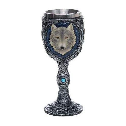  [아마존베스트]Pacific Giftware Lone Wolf Celtic Magic 7oz Wine Chalice Goblet