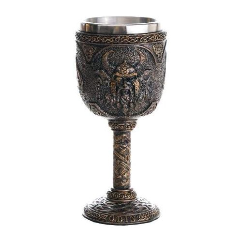  [아마존베스트]Pacific Giftware Norse Mythology Alfather Odin King of Asgard Wine Goblet Chalice Cup 7oz