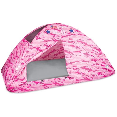  Pacific Play Tents Pink Camo Bed Tent, Twin