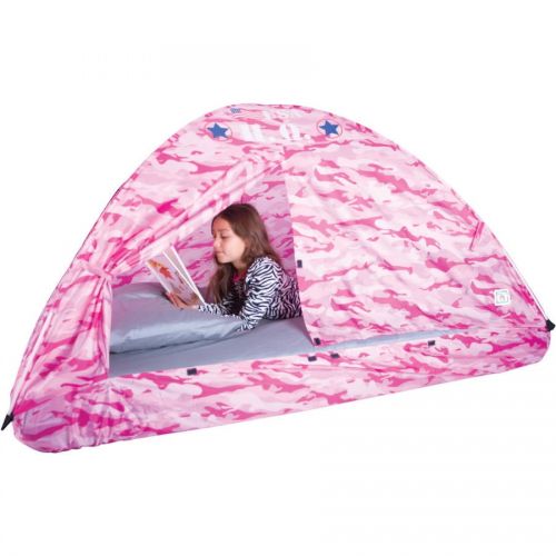  Pacific Play Tents Pink Camo Bed Tent, Twin