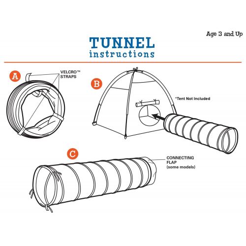  Pacific Play Tents See-Me Connecting Tunnel - Neon