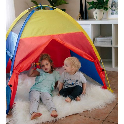  Pacific Play Tents Kids Me Too Dome Tent for Indoor/Outdoor Fun - 48 x 48 x 42, Multicolor