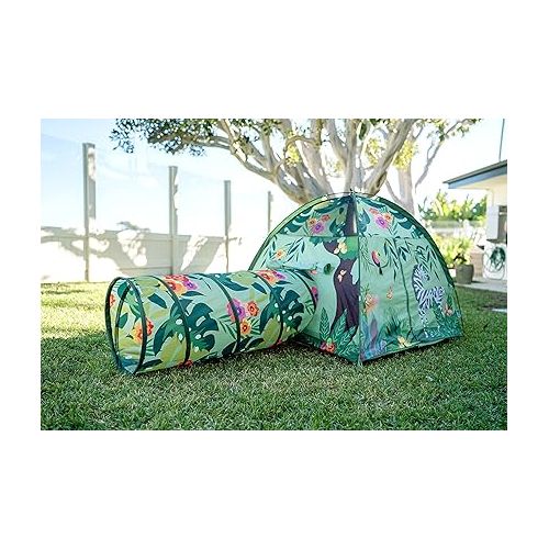  Pacific Play Tents 20429 Jungle Party Safari Tent + Tunnel Combo 48