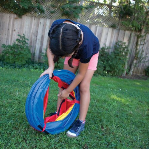  Pacific Play Tents Kids Find Me Multi Color 6 Foot Crawl Tunnel - Red, Yellow & Blue