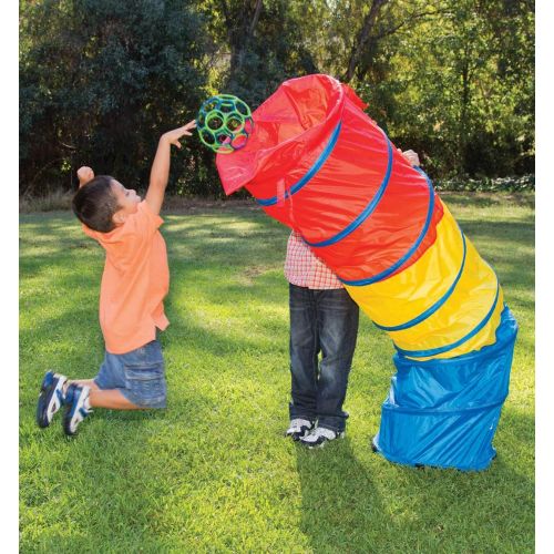  Pacific Play Tents Kids Find Me Multi Color 6 Foot Crawl Tunnel - Red, Yellow & Blue